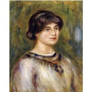  Portrait of Marie Lestringuez by Pierre Auguste Renoir 