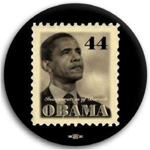 Barack Obama 44th Stamp Photo Button   3