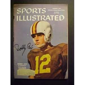 Bobby Cox Minnesota Autographed November 4, 1957 Sports Illustrated 