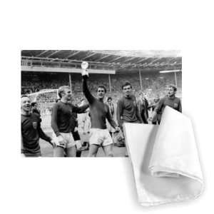 Nobby Stiles and Bobby Moore   1966 England   Tea Towel 100% Cotton 