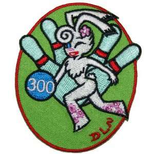 Artist Dean Lee Norton Sexy Bowling Bunny Iron On Patch 