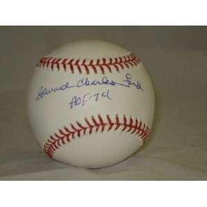 EDWARD CHARLES FORD Signed Baseball HOF Yankees Steiner   Autographed 