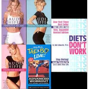  **5 PACK FITNESS Claudia Schiffer Perfectly Fit Abs VHS 