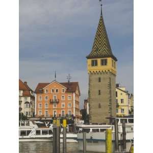  Waterfront with Observation Tower, Lindau, Bavaria, Lake Constance 