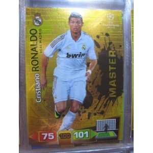 Cristiano Ronaldo R Madrid Master Rare Card Panini Adrenalyn Champions 