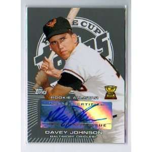  2005 Topps Rookie Cup Dave Davey Johnson Autograph 