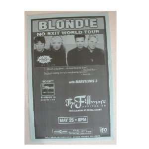    Blondie Handbill Poster Band Shot Debbie Harry 