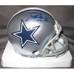 Deion Sanders Dallas Cowboys NFL Hand Signed Mini Football Helmet 