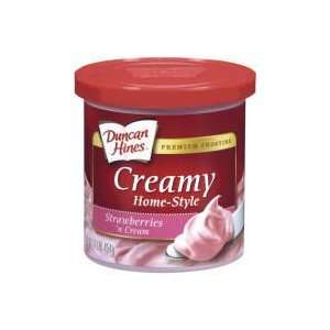 Duncan Hines Creamy Home Style Strawberries n Cream Premium Frosting 