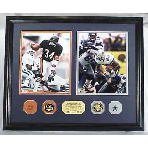 Emmitt Smith   Walter Payton Duo Pin Collection Photomint