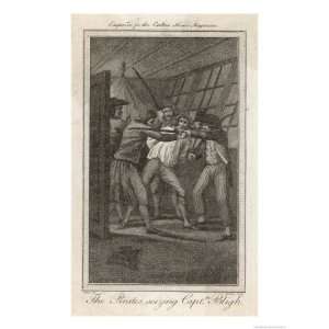 The Crew of the Bounty Led by Fletcher Christian Seize Captain Bligh 