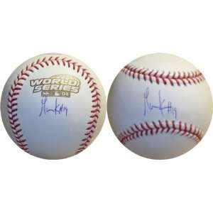 Gabe Kapler Autographed Ball   2004 World Series   Autographed 