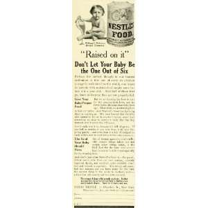  1911 Ad Henri Nestles Food William Robinson Baby Boy 