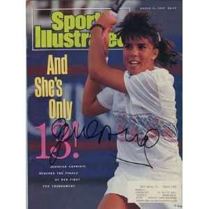 Jennifer Capriati Autographed March 1990 Sports Illustrated Magazine