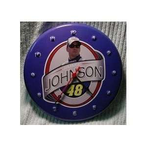 Jimmy Johnson Tin Clock