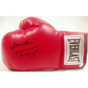 Joe Frazier Signed Red Everlast Boxing Glove w/Smokin