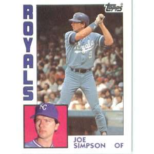  1984 Topps # 219 Joe Simpson Kansas City Royals Baseball 