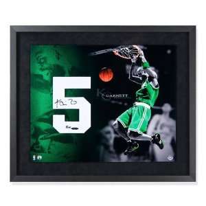 Kevin Garnett Autographed Jersey Numbers Piece