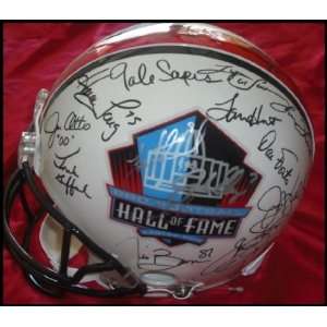  Hall of Fame Signed Football Helmet   Autographed NFL 