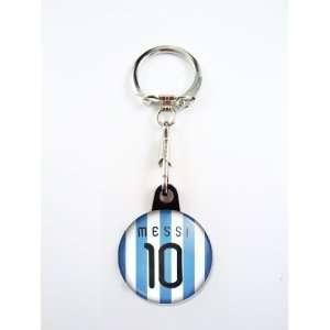 Lionel Messi Fc Barcelona Soccer Argentina Jersey Keychain