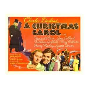  A Christmas Carol, Reginald Owen, Lynne Carver, 1938 Movie 