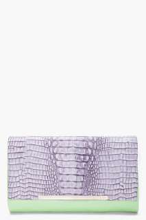 Diane Von Furstenberg Adele Croc Clutch for women  