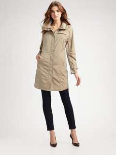 Cole Haan   Packable Nylon Raincoat    