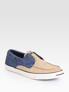 Converse   Jack Purcell Two Tone Laceless Boat Shoes