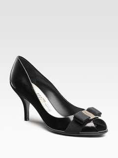 Salvatore Ferragamo   Peep Toe Pumps    