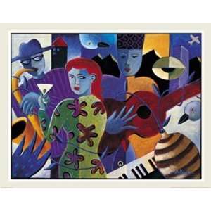    Jazz Scene I   Poster by Nancy Matthews (28x22)