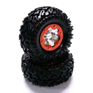  Type2 2.2 Wheel w/ Crawler Tire(2), Orange INTC22791O 