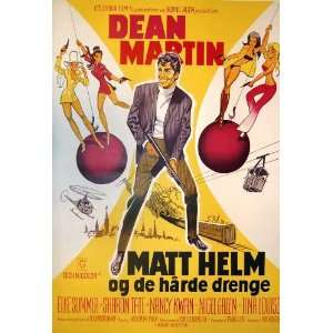   Danish 27x40 Dean Martin Sharon Tate Nigel Green