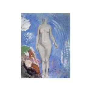 Eve by Odilon Redon. size 11.5 inches width by 14 inches height. Art 