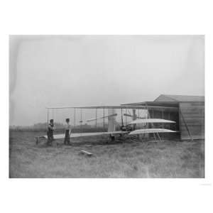 Wilbur & Orville Wright in 2nd powered machine Photograph   Dayton, OH 