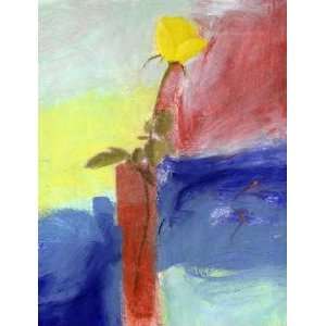  Yellow Rose by Patricia Brown. Size 12.38 X 16.00 Art 