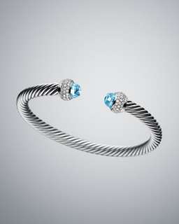 5mm Blue Topaz Cable Classics Bracelet
