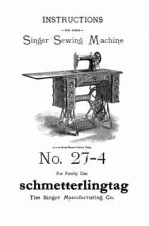 1906 Singer Treadle Sewing Machine Attachments Use Guide Book 27 4 