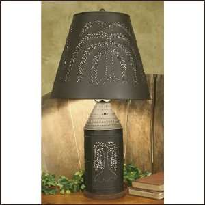 Paul Revere Lamp with Punched Willow Shade