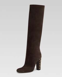 Suede Heel Boot  