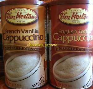 TIM HORTONS ENGLISH TOFFEE & FRENCH VANILLA CAPPUCCINO COMBO PACK 