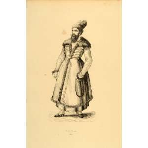   Persian Man Noble Persia Iran   Original Engraving