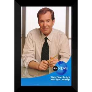  ABC News with Peter Jennings 27x40 FRAMED TV Poster   A 