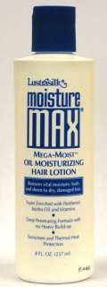 LUSTRASILK MOISTURE MAX OIL MOISTURIZING HAIR LOTION 8 OZ  