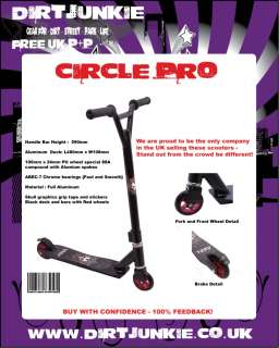 CIRCLE PRO KICK SCOOTER PUSH SCOOTER EXTREME FREESTYLE EX DISPLAY 
