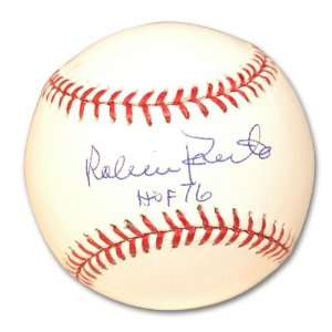 Robin Roberts Autographed Baseball Inscribed HOF 76