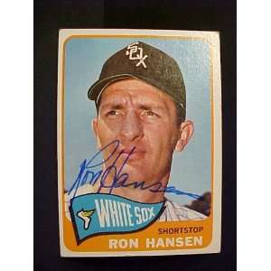  Ron Hansen Chicago White Sox #146 1965 Topps Autographed 