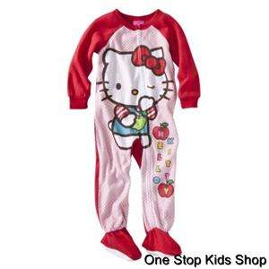 HELLO KITTY Girls 2T 3T 4T Footed Pjs BLANKET SLEEPER Pajamas  