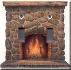 FIREPLACE ACCENT DOUBLE LIGHT SWITCH PLATE COVER