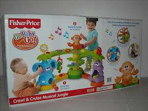 NEW FISHER PRICE GO BABY GO CRAWL & CRUISE MUSICAL JUNGLE 027084645538 