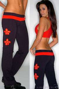 NEW Lino Fitness Long Lowrise Bootcut Pants Flower Cut  